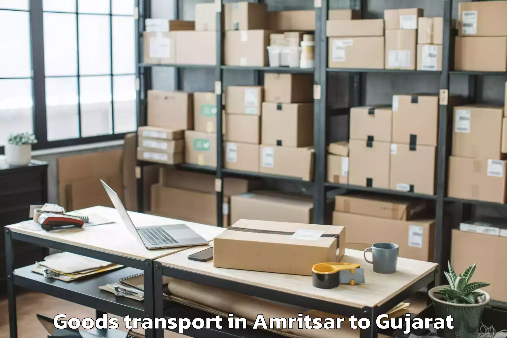 Hassle-Free Amritsar to Okha Goods Transport